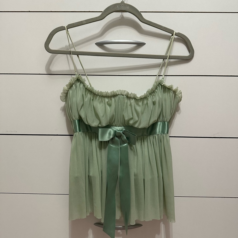 Mint corset top